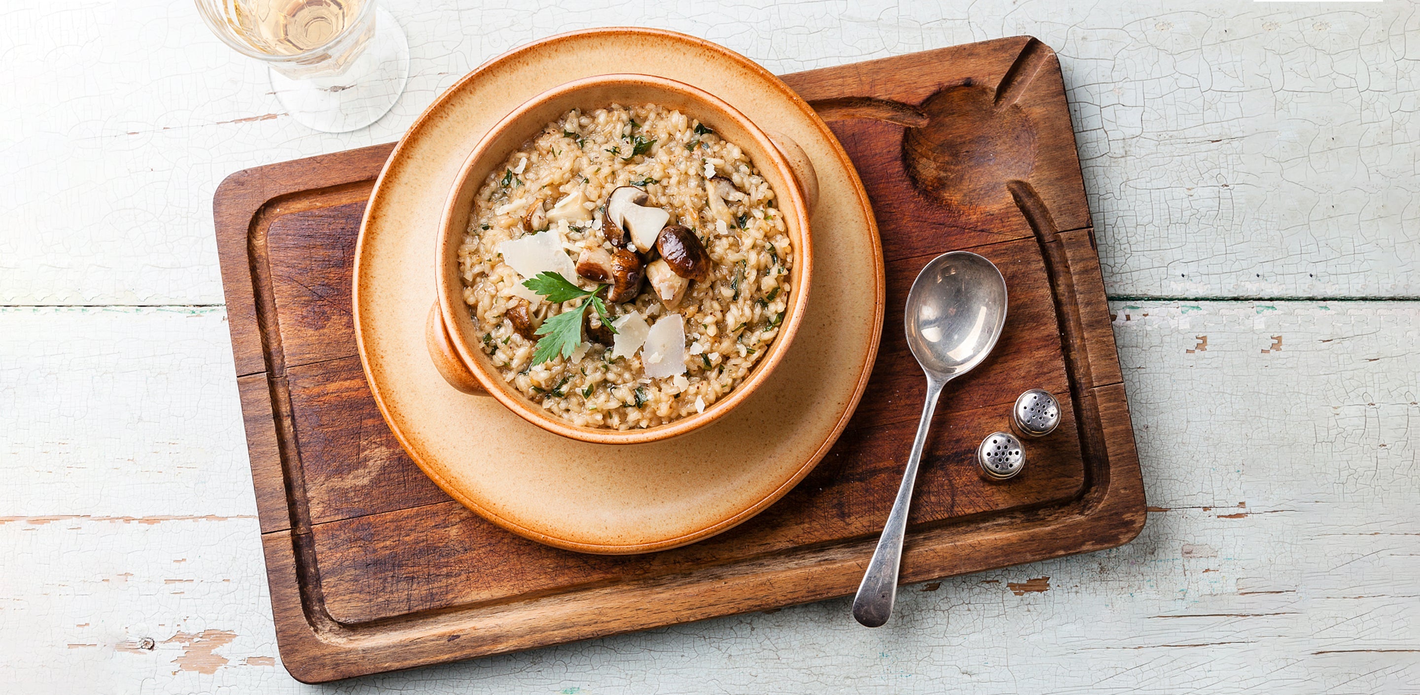 Mushroom Risotto Recipe Creamy Arborio Rice with Parmesan – Sensarte Cookware