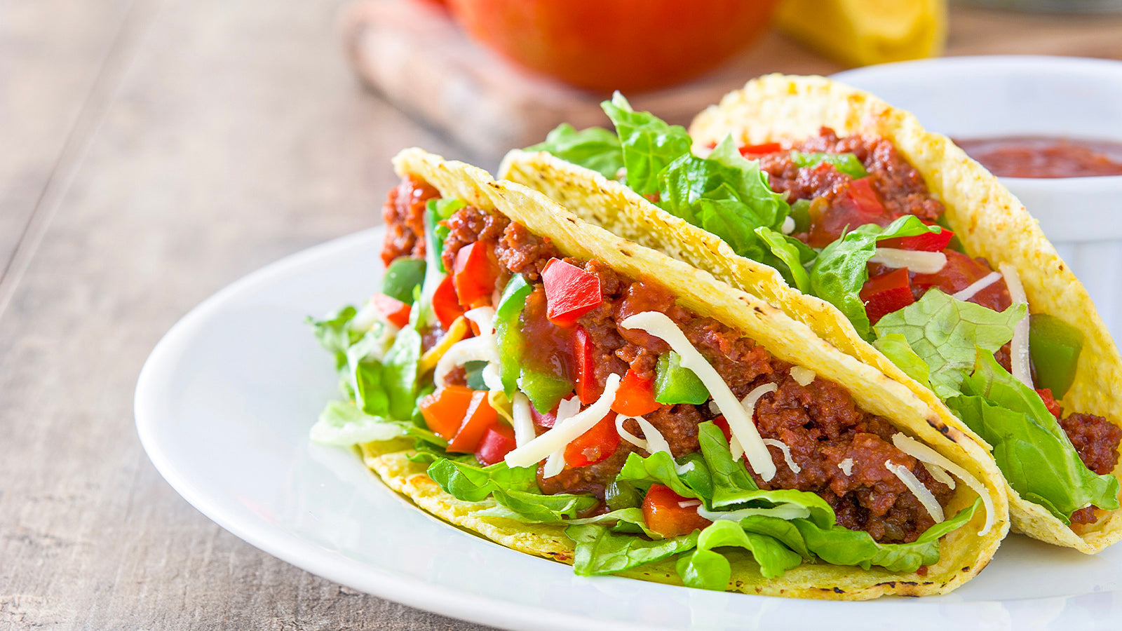 Easy Ground Beef Tacos with Guacamole & Salsa Recipe – Sensarte Cookware