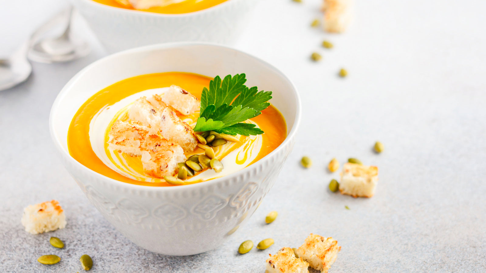 Creamy Butternut Squash Soup with Apples & Spices – Sensarte Cookware