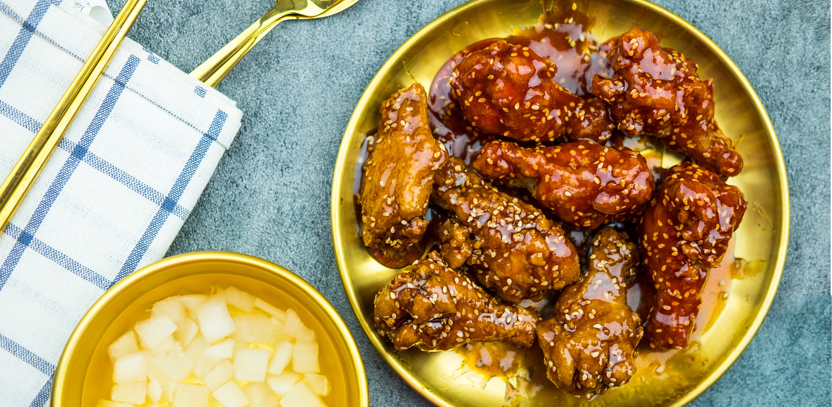 Sweet and Spicy Soy Garlic Fried Chicken Recipe – Sensarte Cookware