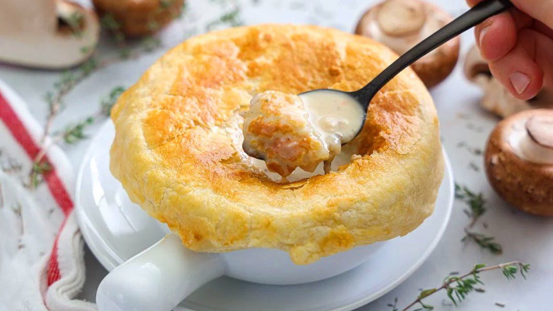 Recipe of Puff Pastry Mushroom Soup