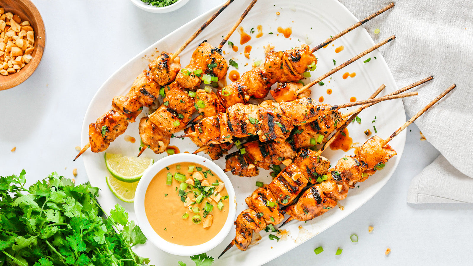 Easy Chicken Satay Skewers Recipe | Sweet, Savory & Smoky – Sensarte Cookware