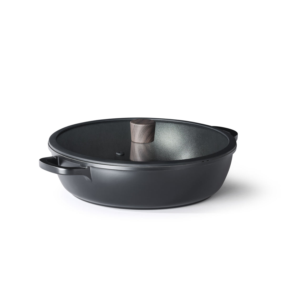 SENSARTE Cookware Set Pots and Pans Set Nonstick Kitchen Cooking Set Non-toxic, Dishwasher & Oven Safe, Induction Compatible, PFOA/PFOS Free, 15pcs, Black