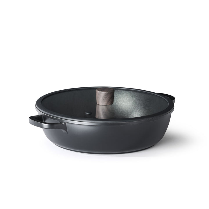 SENSARTE Cookware Set Pots and Pans Set Nonstick Kitchen Cooking Set Non-toxic, Dishwasher & Oven Safe, Induction Compatible, PFOA/PFOS Free, 15pcs, Black