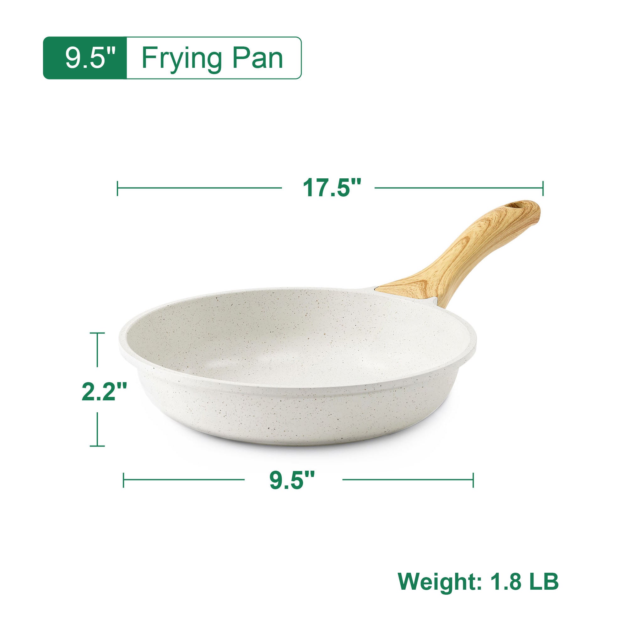 Sensarte 16-Piece Ceramic Cookware, Nonstick Surface, Even Heat Distribution, All Stove Compatible