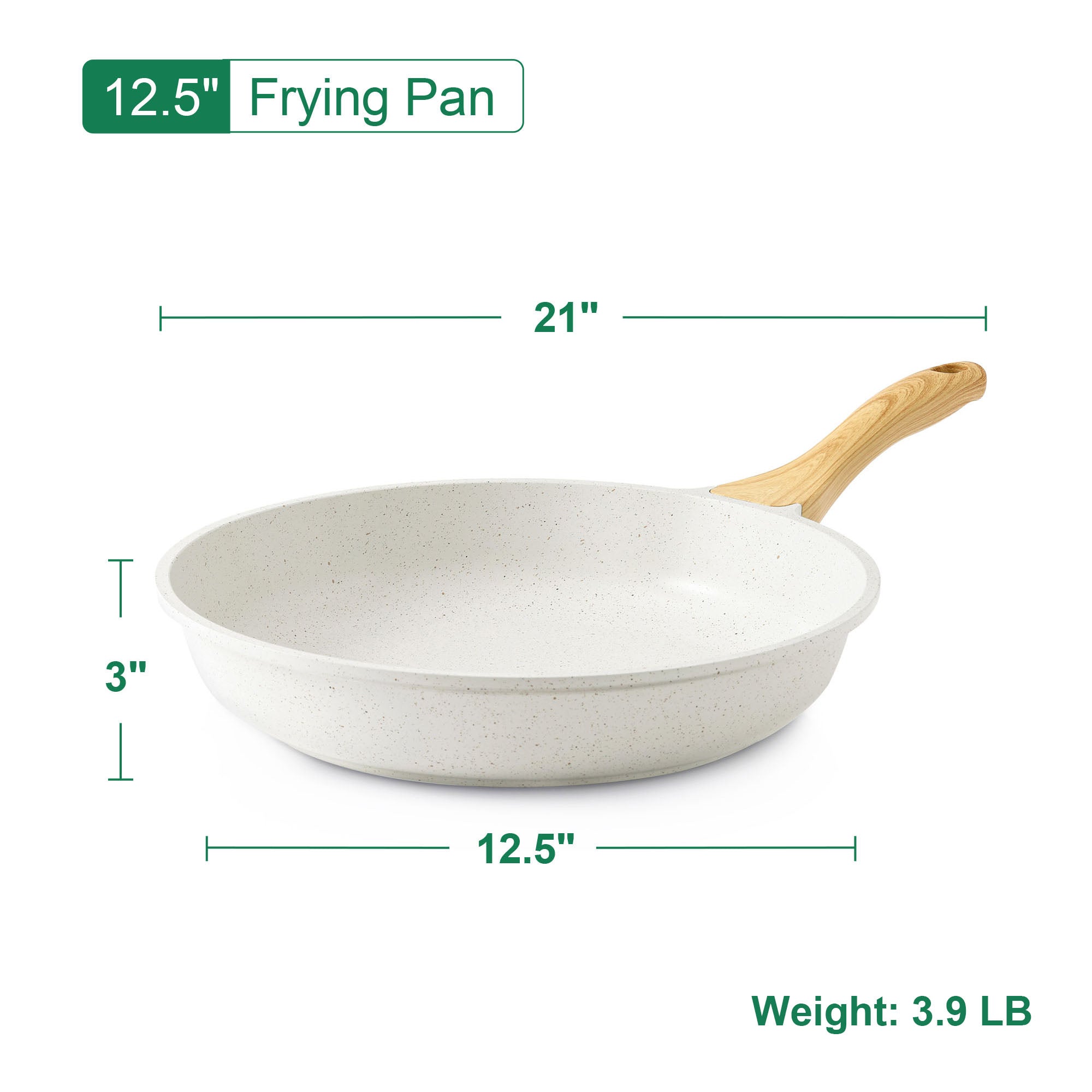 Sensarte 16-Piece Ceramic Cookware, Nonstick Surface, Even Heat Distribution, All Stove Compatible