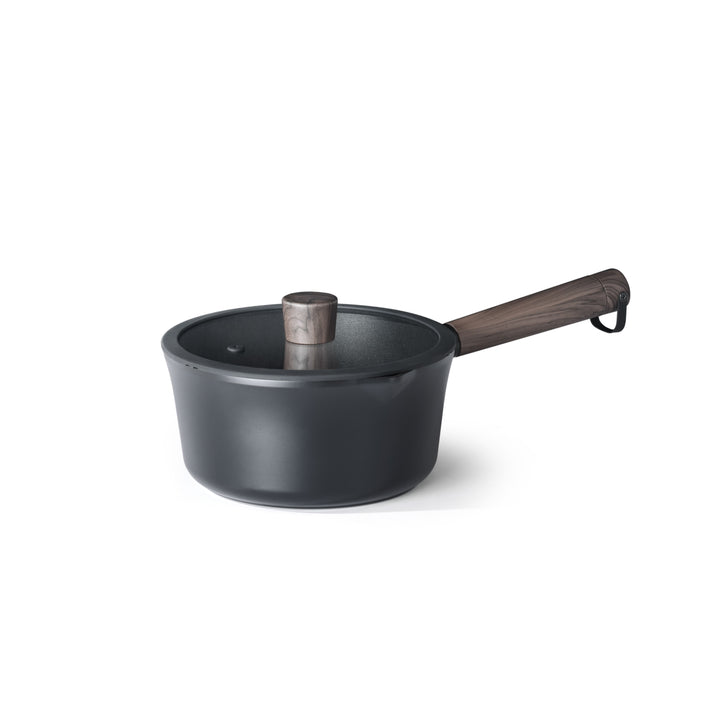 SENSARTE Cookware Set Pots and Pans Set Nonstick Kitchen Cooking Set Non-toxic, Dishwasher & Oven Safe, Induction Compatible, PFOA/PFOS Free, 15pcs, Black