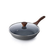 Sensarte Multi‑Size Granite Nonstick Frying Pan Skillet with Lid (8/9.5/10/11/12.5-Inch)