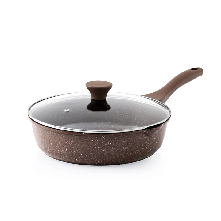 Sensarte Complete 16-Piece Nonstick Granite Cookware Set, Oven Safe & Lightweight