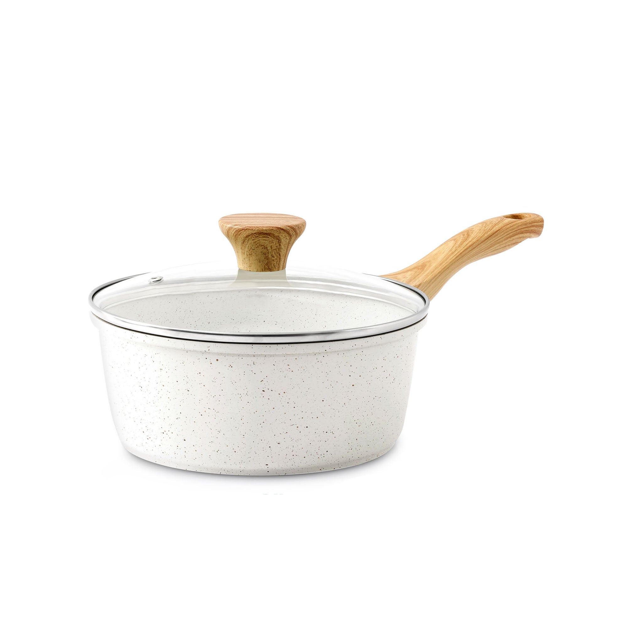 Sensarte 16-Piece Ceramic Cookware, Nonstick Surface, Even Heat Distribution, All Stove Compatible