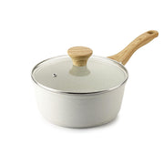 Sensarte Ceramic Nonstick Saucepan with Lid, 1.5/2/2.5/3-Quarts, Cooking Pot with Stay Cool Handle, Induction Compatible, Granite Coating, Free of Intentionally Added PTFE/PFOA/PFAS