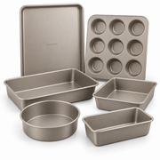 SENSARTE Carbon Steel Nonstick Bakeware Set 6pcs