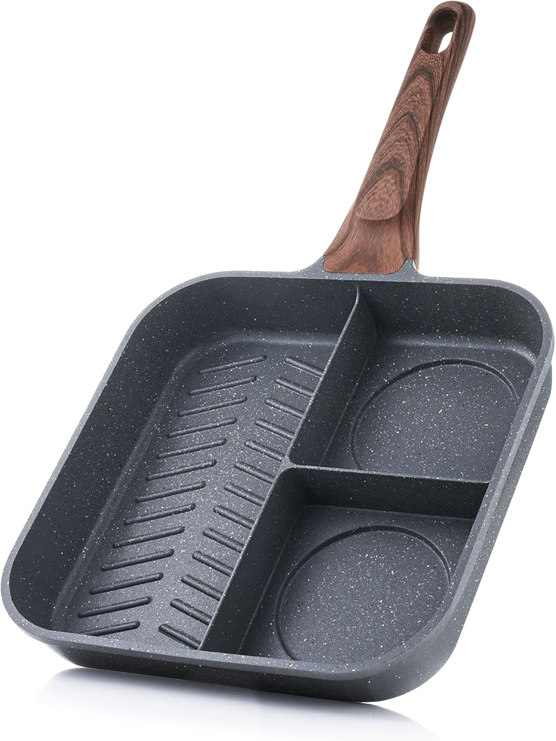 Sensarte Granite Nonstick Grill Pan (9.5/11-Inch), Compatible with All Cooktops