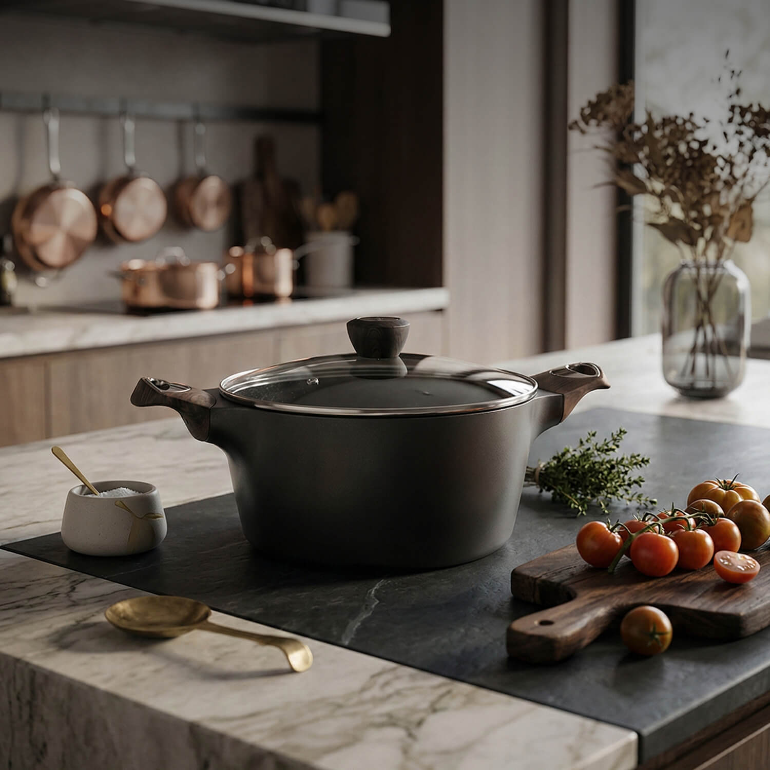 Sensarte Duramax Pots and Pans Set Non stick, Non toxic Healthy